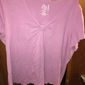 Purple plus size blouse.